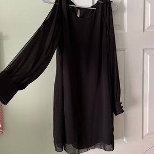 Women’s Black Split Sleeve Dress